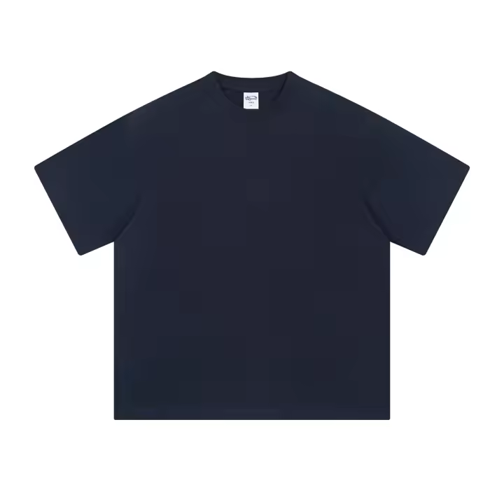 blank blue tee