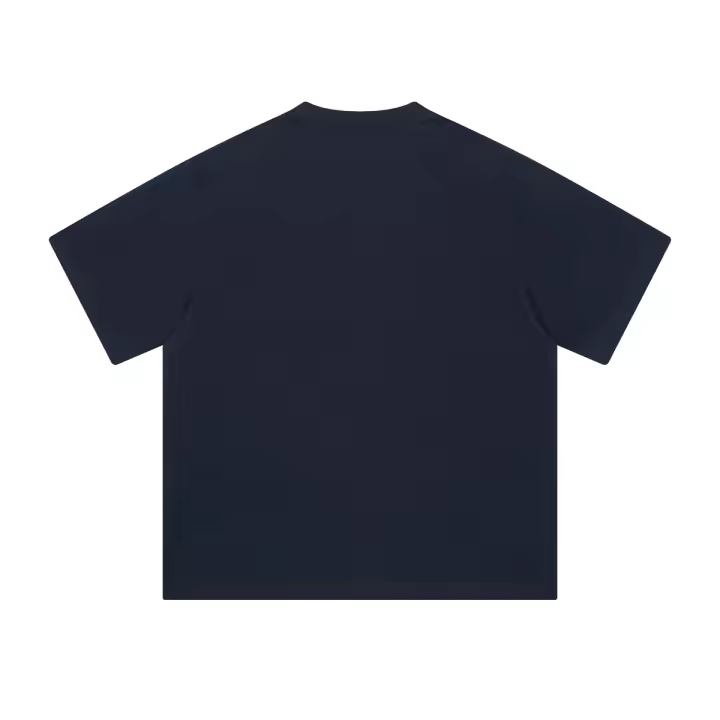 blank blue tee